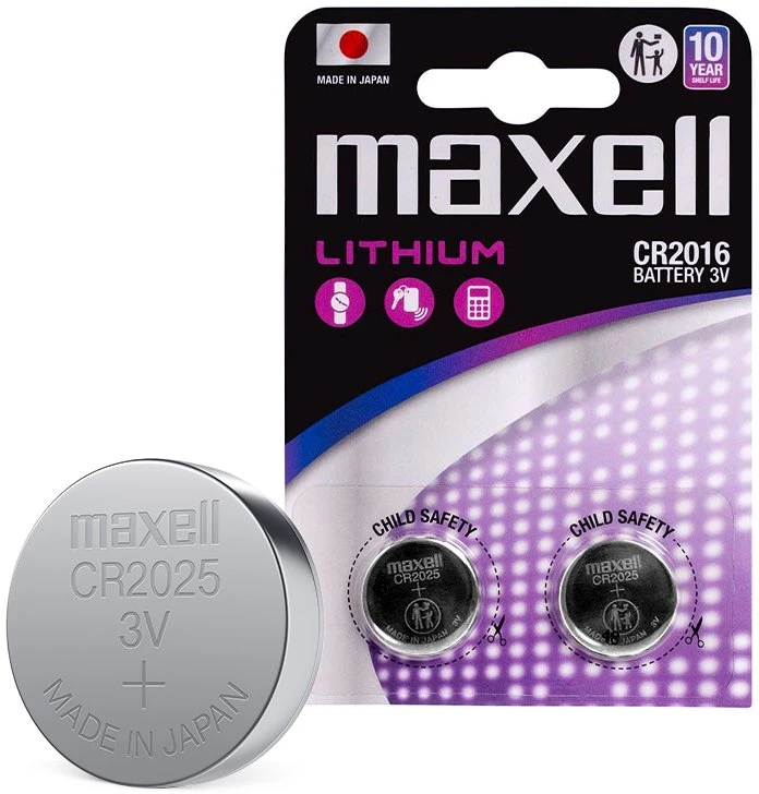 MAXELL ličio baterijos LITIO CR2025 2 vnt. 3V