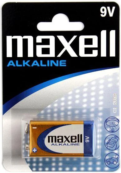Maxell, 6LR61 baterija, 9V Alkaline (krona)