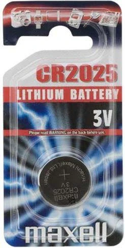 Maxell ličio elementas, 3V (CR2025), 1 pakuotė
