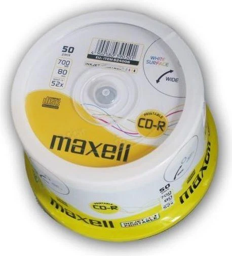 CD Diskai - Maxell 52x 80/700MB 50 Vnt.