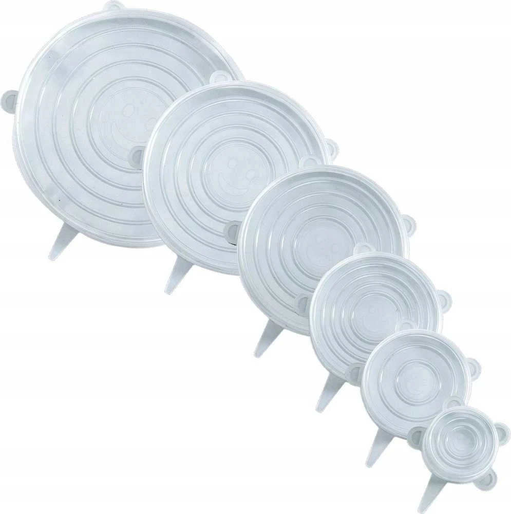 Maximex PIECES Silikoniniai dangteliai indams, elastingi, 6 vnt