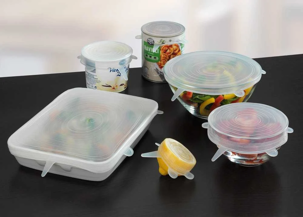 Maximex PIECES Silikoniniai dangteliai indams, elastingi, 6 vnt