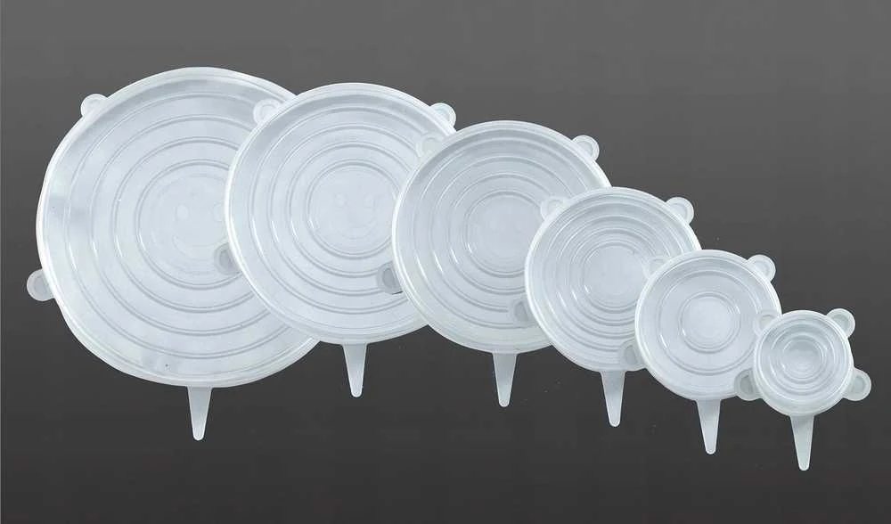 Maximex PIECES Silikoniniai dangteliai indams, elastingi, 6 vnt