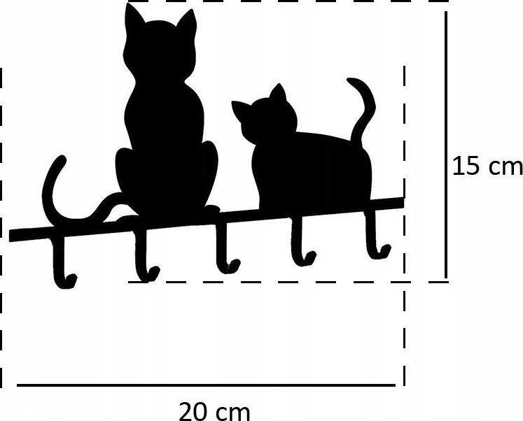 Maximex Raktų kabykla CATS – komplekte 5 kabliukai