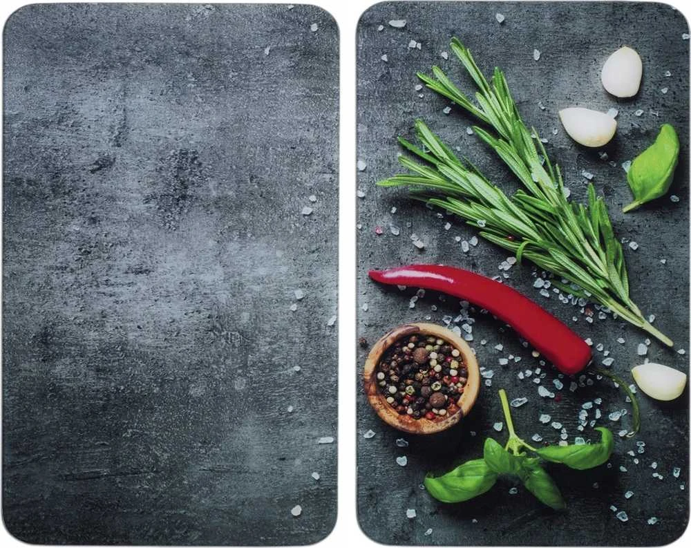 Maximex PIECES Stiklinės apsauginės plokštelės krosnelei ROSEMARY, 2 vnt