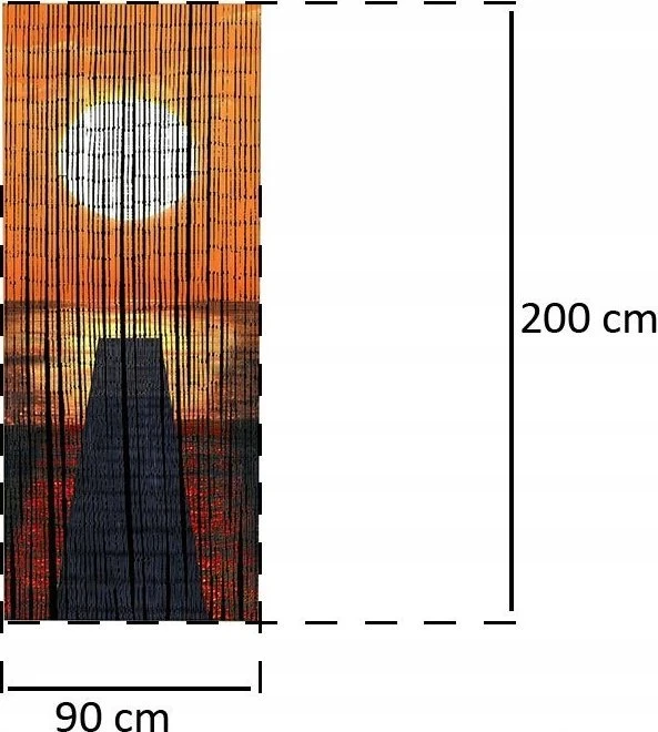 Maximex Užuolaidos bambusowa 90x200 cm
