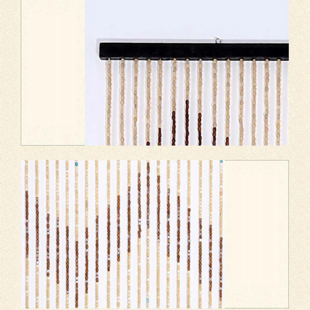Maximex Durų uždanga iš medinių karoliukų, 90 x 200 cm
