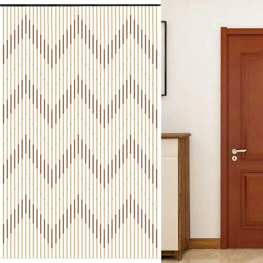 Maximex Durų uždanga iš medinių karoliukų, 90 x 200 cm