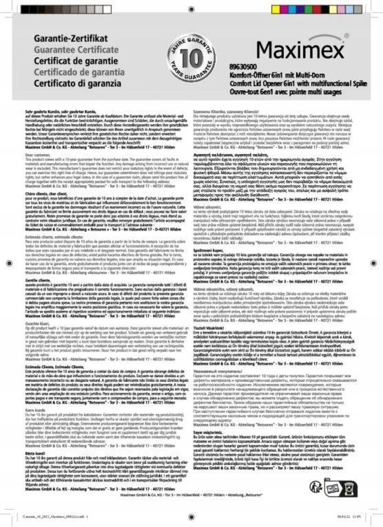 Maximex Daugiafunkcis virtuvės atidarytuvas 6in1 COMFORT