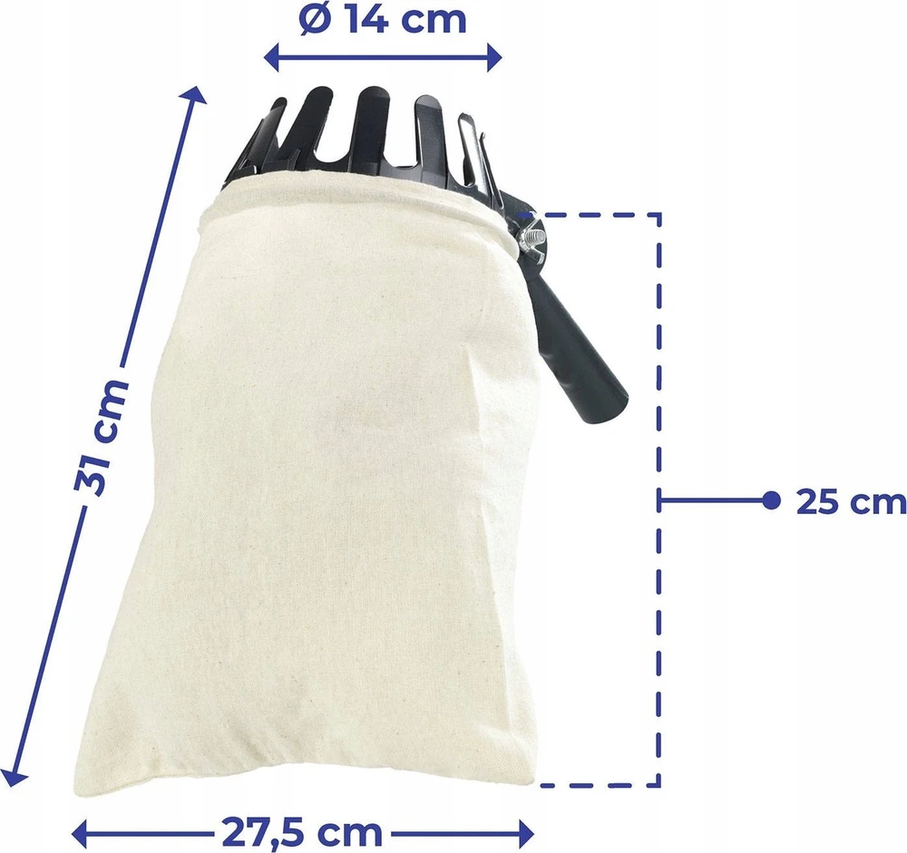 Maximex Cotton Vaisių rinktuvas, medvilninis maišelis, Ø 14 cm