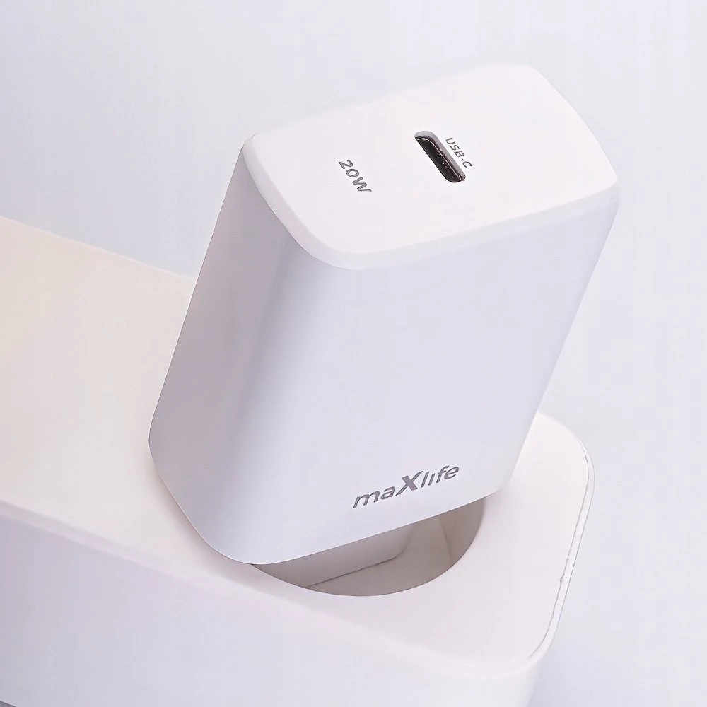 Maxlife MXTC-10-20C PD QC įkroviklis 1x USB-C 20W baltas