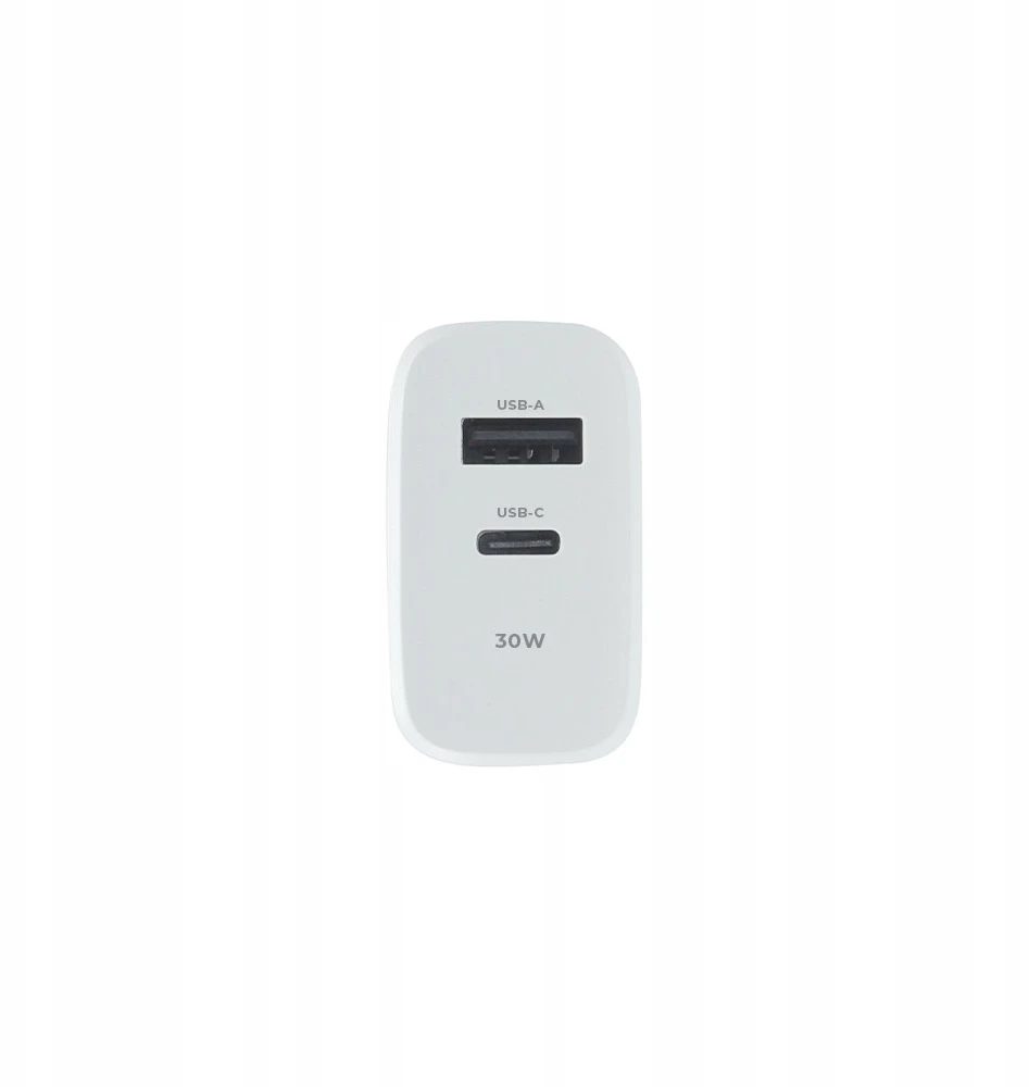Maxlife MXTC-10-30AC PD QC įkroviklis 1x USB-C 1x USB 30W baltas