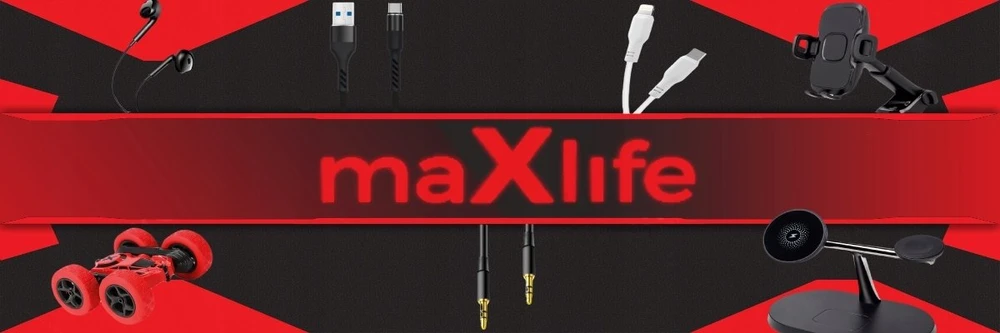Maxlife ALLin1 laidas USB + USB-C – Lightning + 2x USB-C 1,0 m 66W juodas