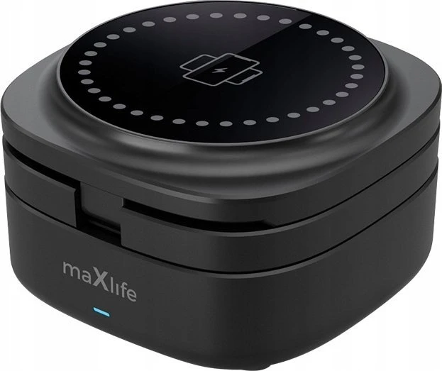 Maxlife MXWC-06 magnetinis belaidis įkroviklis 15W juodos spalvos 3in1