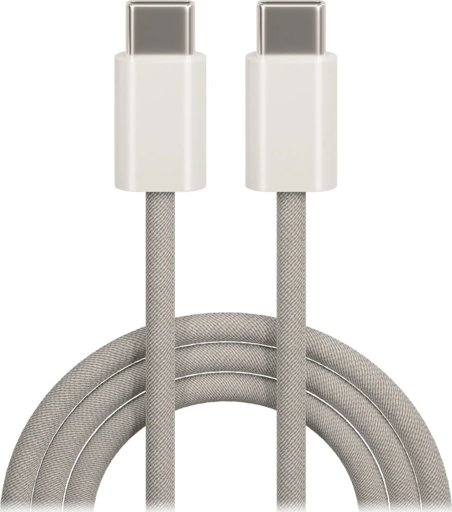 Maxlife MXUC-06 laidas USB-C – USB-C 1,0 m 20W pilkas nailoninis
