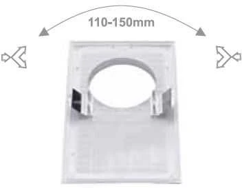 Maxpol tinklelis absorberiui su tinkleliu 175x295mm fi120mm balta - 128