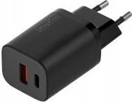 Maxximus SIENINIS ĮKROVIKLIS MX CARBON 30W PD+QC USB-A+C Juodas