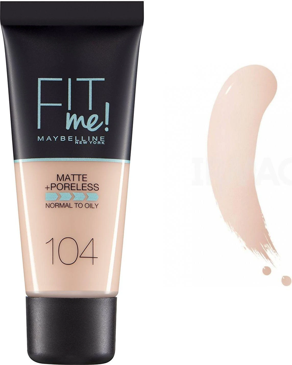 Maybelline Fit Me Matte & Poreless 104 Soft Ivory Buteliams Skystis 30 ml