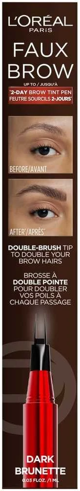 L'Oreal Paris Faux Brow tamsiai ruda 1 ml