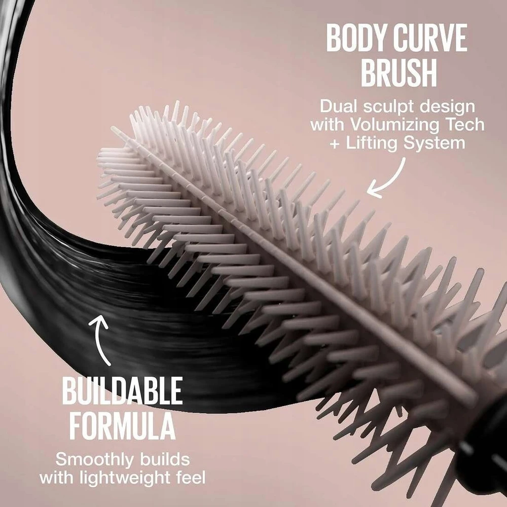 Maybelline Lash Sensational Body Atsparus vandeniui Blakstienų tušas Juodas