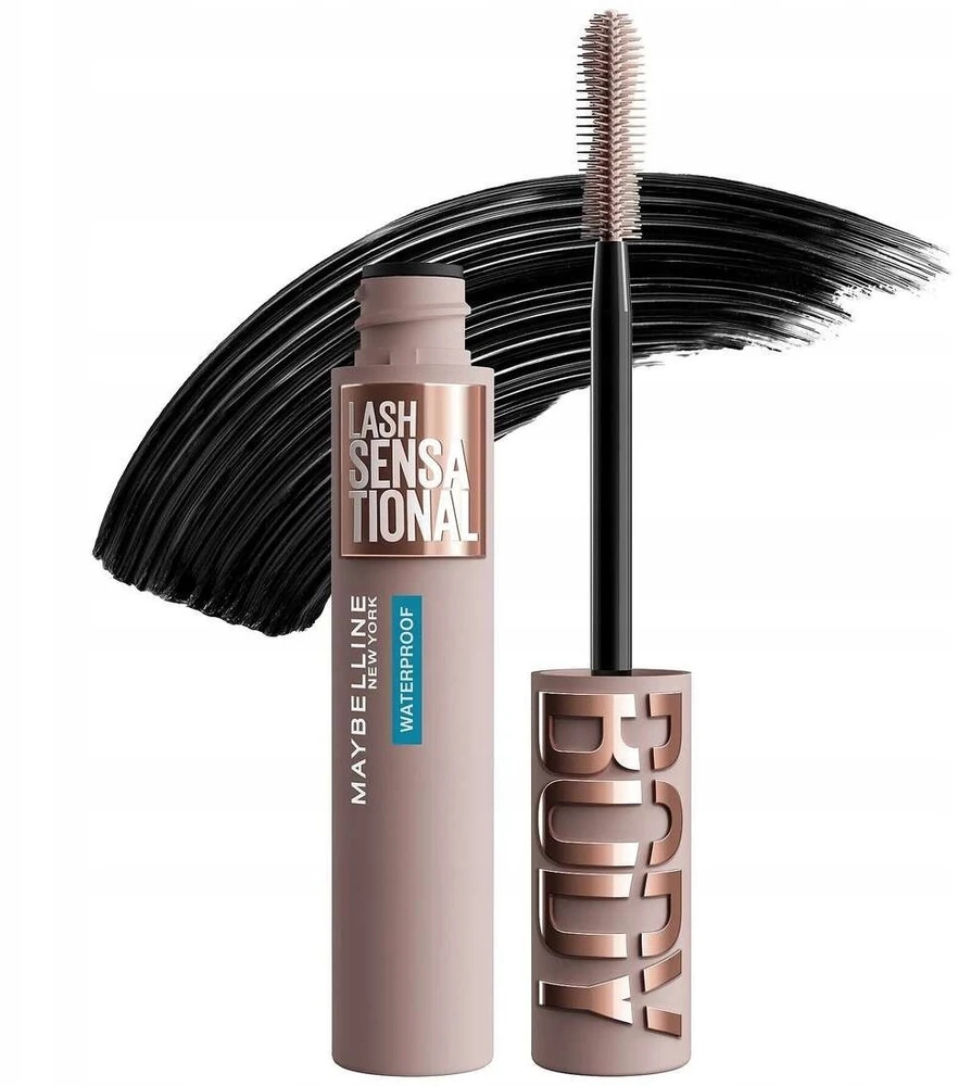 Maybelline Lash Sensational Body Atsparus vandeniui Blakstienų tušas Juodas