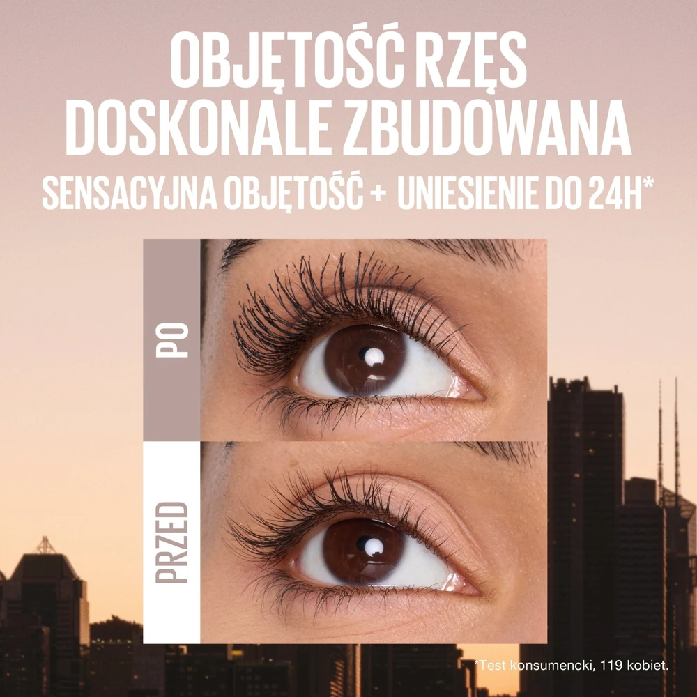 Maybelline Lash Sensational Body Blakstienų tušas Juodas