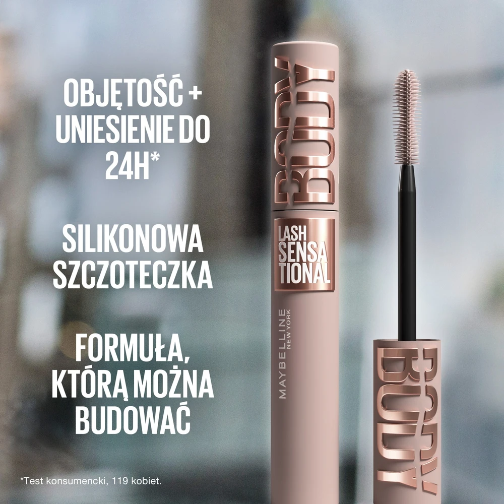Maybelline Lash Sensational Body Blakstienų tušas Juodas
