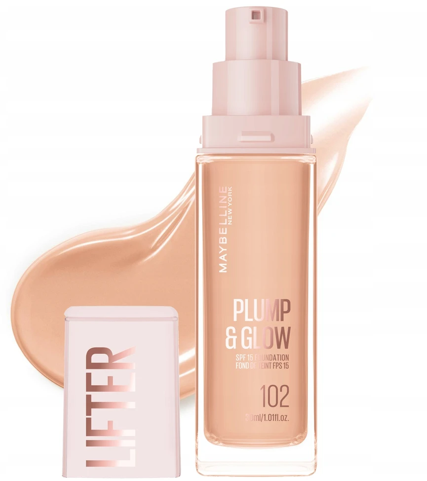 „Maybelline Lifter Plump y Glow“ makiažo pagrindas 102, 30 ml