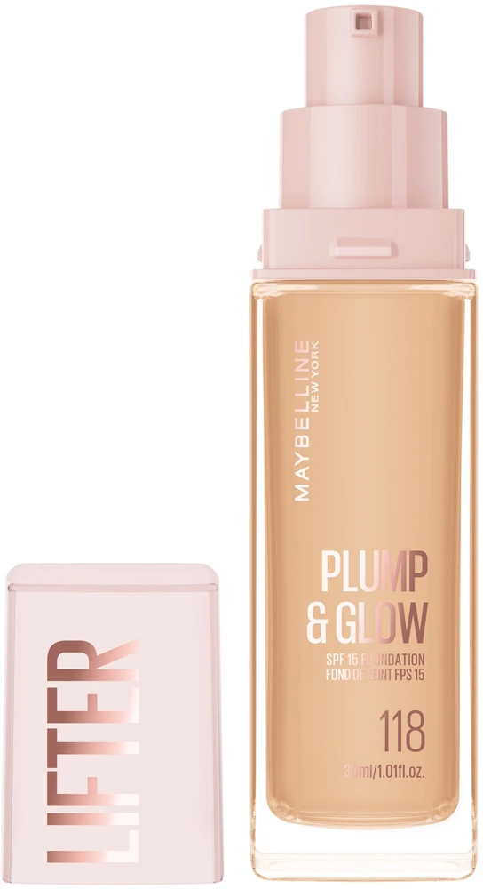 „Maybelline Lifter Plump y Glow“ makiažo pagrindas 118, 30 ml