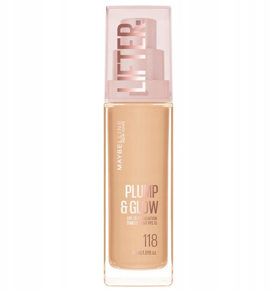 „Maybelline Lifter Plump y Glow“ makiažo pagrindas 118, 30 ml