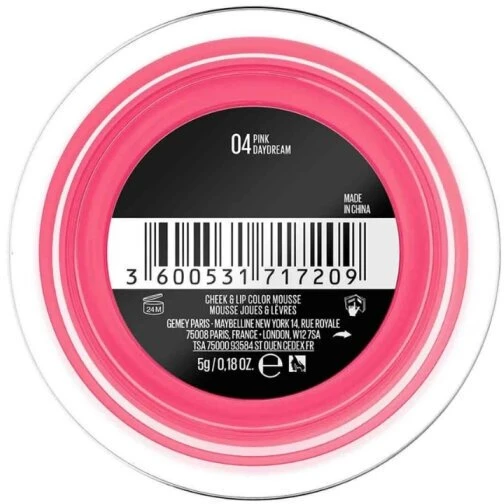 Maybelline Cloudtopia Cheek & Lip Mousse 04 Rožinė DayDream 5 g