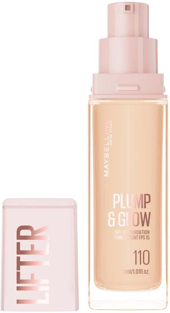„Maybelline Lifter Plump y Glow“ makiažo pagrindas 110, 30 ml