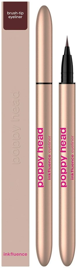 Poppy Head Inkfluence eyeliner w pisaku su pędzelkową końcówką 02 Berry Brown 0.6ml