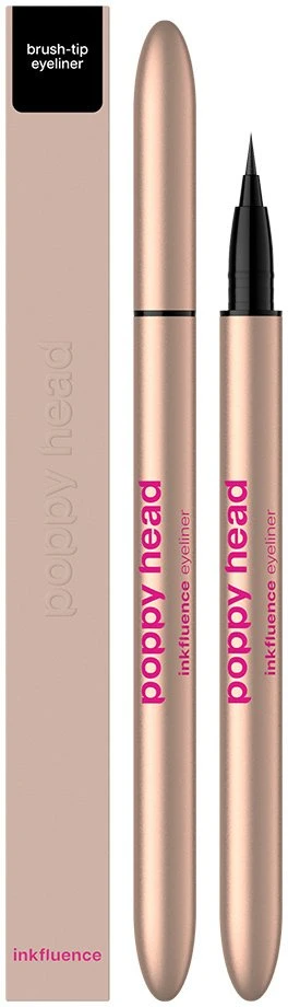 Poppy Head Inkfluence eyeliner w pisaku su pędzelkową końcówką 01 True Juodas 0.6ml