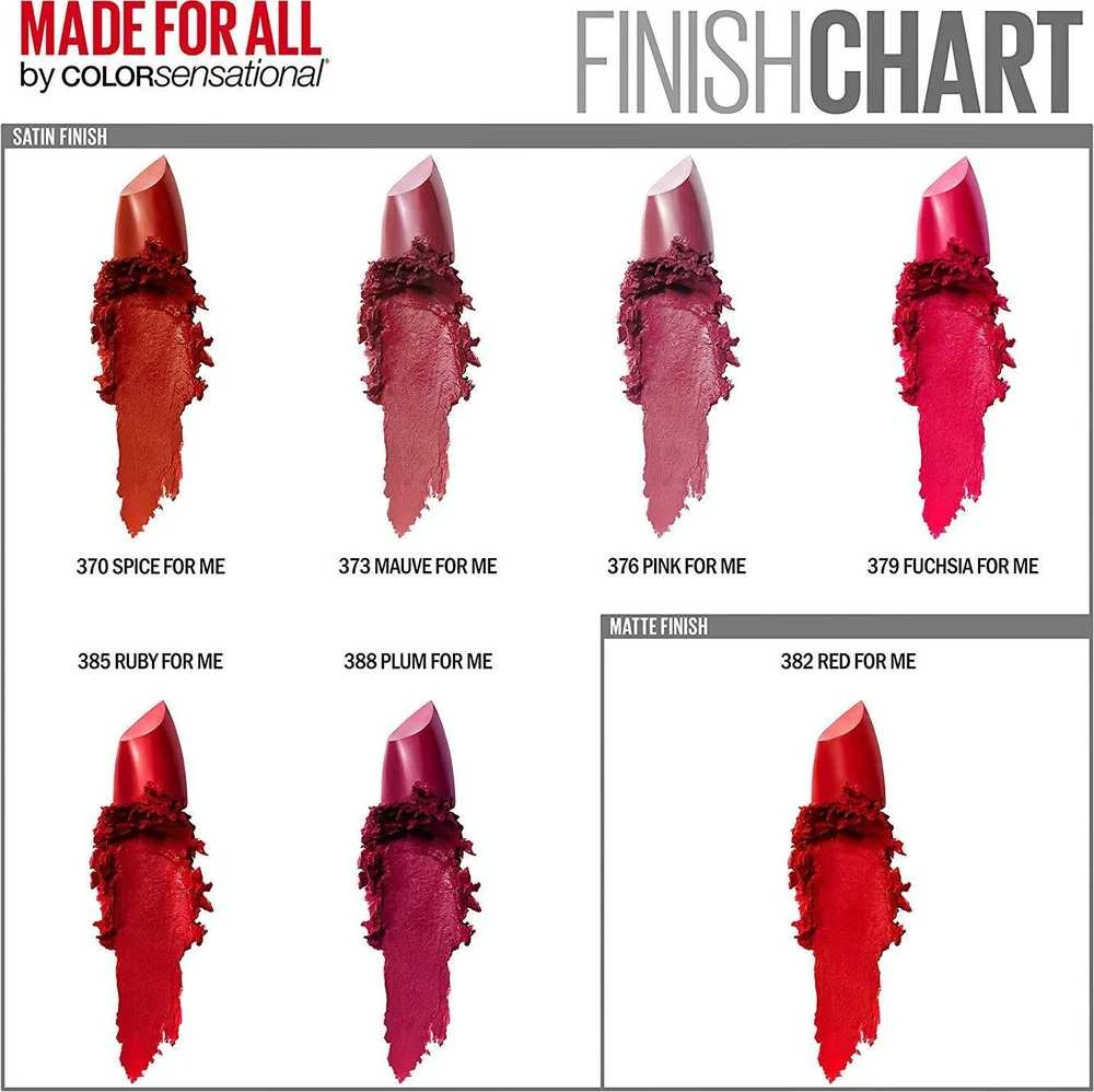 Maybelline New York Colour Sensational Made for All Lūpų dažai, spalva - 379 Fuchsia for Me