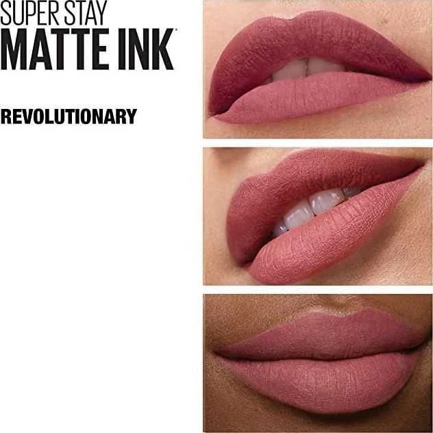 Maybelline New York Superstay Matte Ink Skysti matiniai lūpų dažai, 5 ml, spalva - 180 Revolutionary