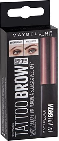 Maybelline TATTOO BROW nulupami ilgalaikiai antakių dažai (#3 Dark Brown) 5g
