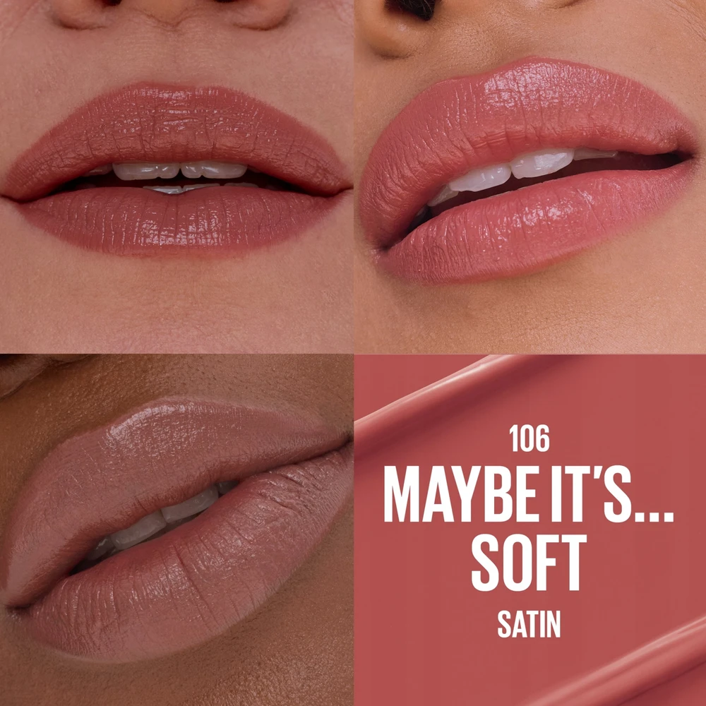 Astor MAYBELLINE_Serum Lipstick drėkinamasis satininis lūpų dažas 106 Maybe It's Soft Satin 4,4g