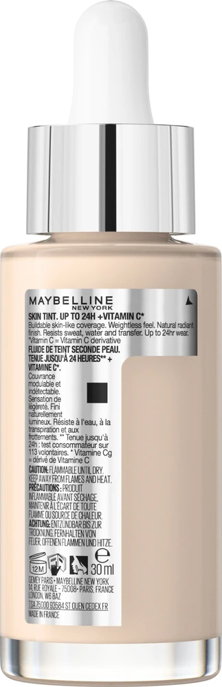 Maybelline Superstay 24H Skin Tint + Vitamin C Makeup moterims, 30 ml