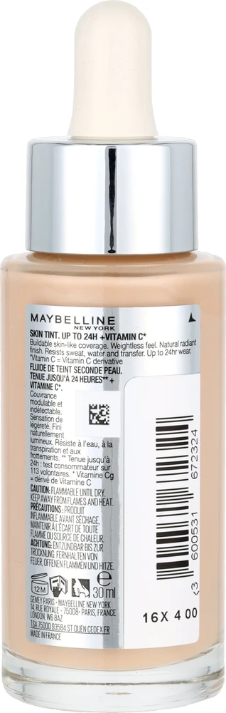 Maybelline Superstay 24H Skin Tint + Vitamin C Makeup moterims, 30 ml