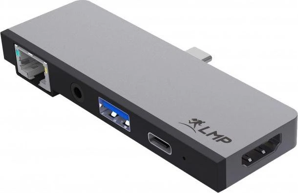 Jungčių stotelė LMP USB-C Planšetė Dock 4K 5 Port, pilka