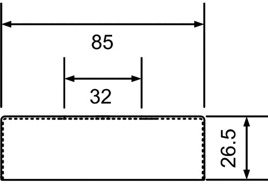 „McAlpine“ 32 mm chromuota apyrankė (WALLFLANGE-CP32)