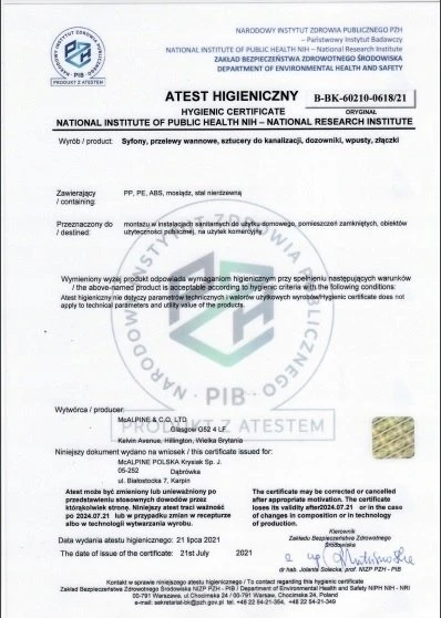 „McAlpine“ jungtis regeneracinių skalavimo skysčiams iš minkštinimo stočių išleisti
