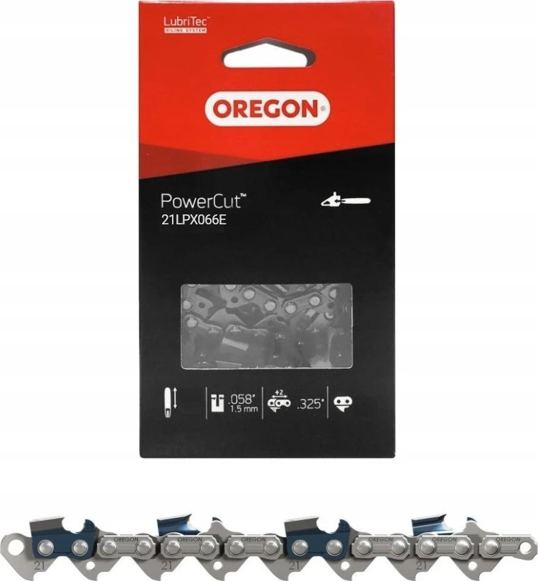 NAC Pjūklo grandinė Oregon 21LPX - PowerCut; 16''; 40 cm; .325''; 66; 1,5 mm