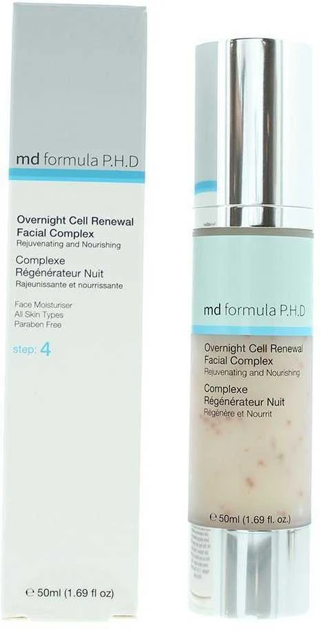 KREMAS MD Formula P.H.D, Naktinis ląstelių atnaujinimas, Atsinaujinimas, Nakčiai, Kremas, Veidui, 50 ml Moterims