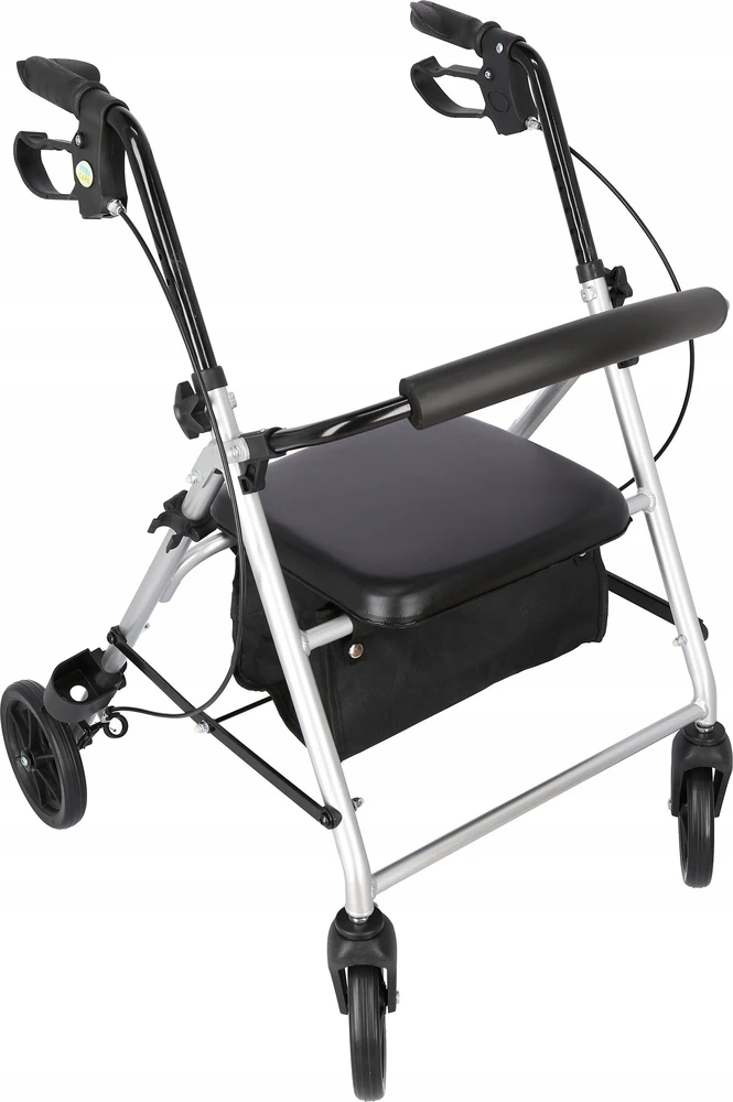 MDH Judėjimo Priemonė - Aliuminis Stovas 120kg Talpa, Reguliuojamas Sėdynė 51-56cm, Sulankstomas