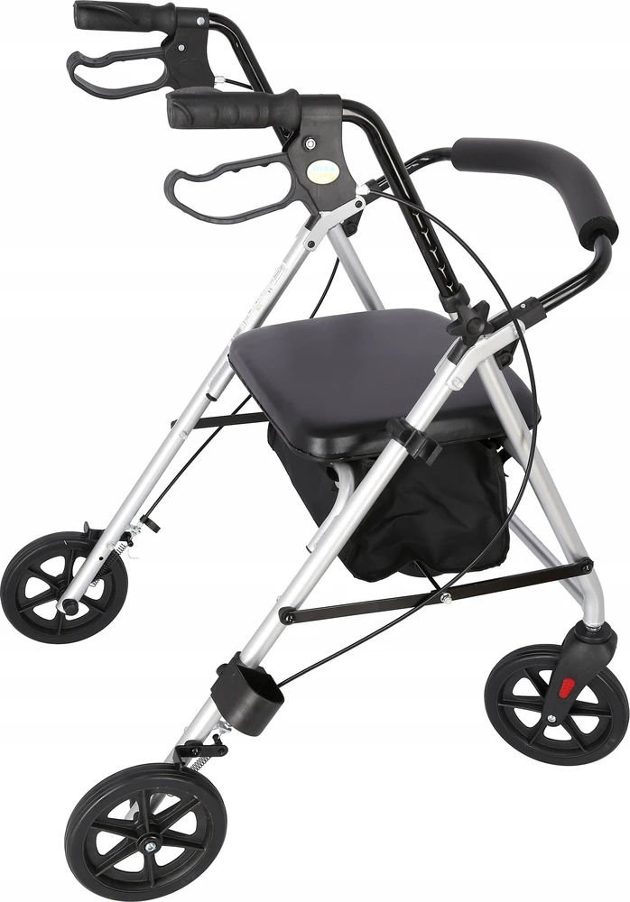 MDH Judėjimo Priemonė - Aliuminis Stovas 120kg Talpa, Reguliuojamas Sėdynė 51-56cm, Sulankstomas