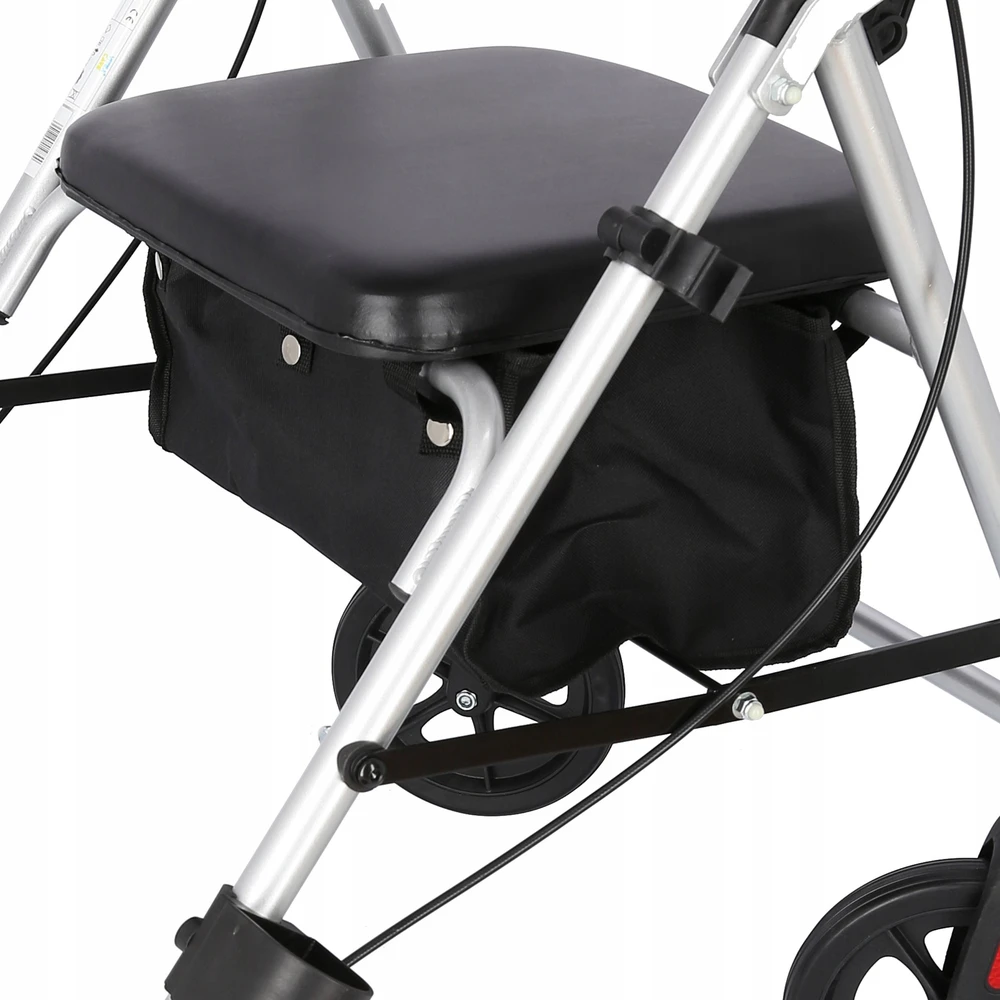 MDH Judėjimo Priemonė - Aliuminis Stovas 120kg Talpa, Reguliuojamas Sėdynė 51-56cm, Sulankstomas