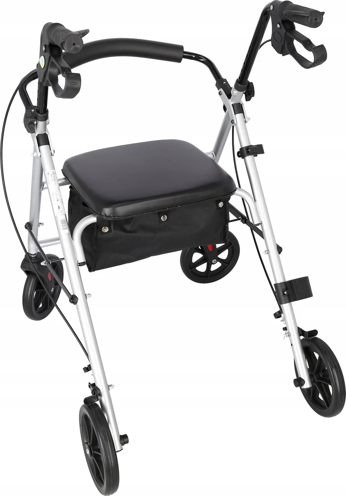 MDH Judėjimo Priemonė - Aliuminis Stovas 120kg Talpa, Reguliuojamas Sėdynė 51-56cm, Sulankstomas