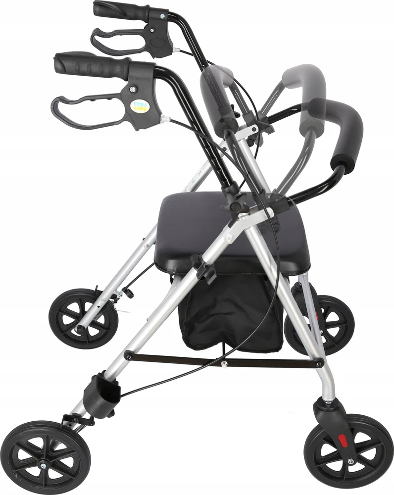 MDH Judėjimo Priemonė - Aliuminis Stovas 120kg Talpa, Reguliuojamas Sėdynė 51-56cm, Sulankstomas
